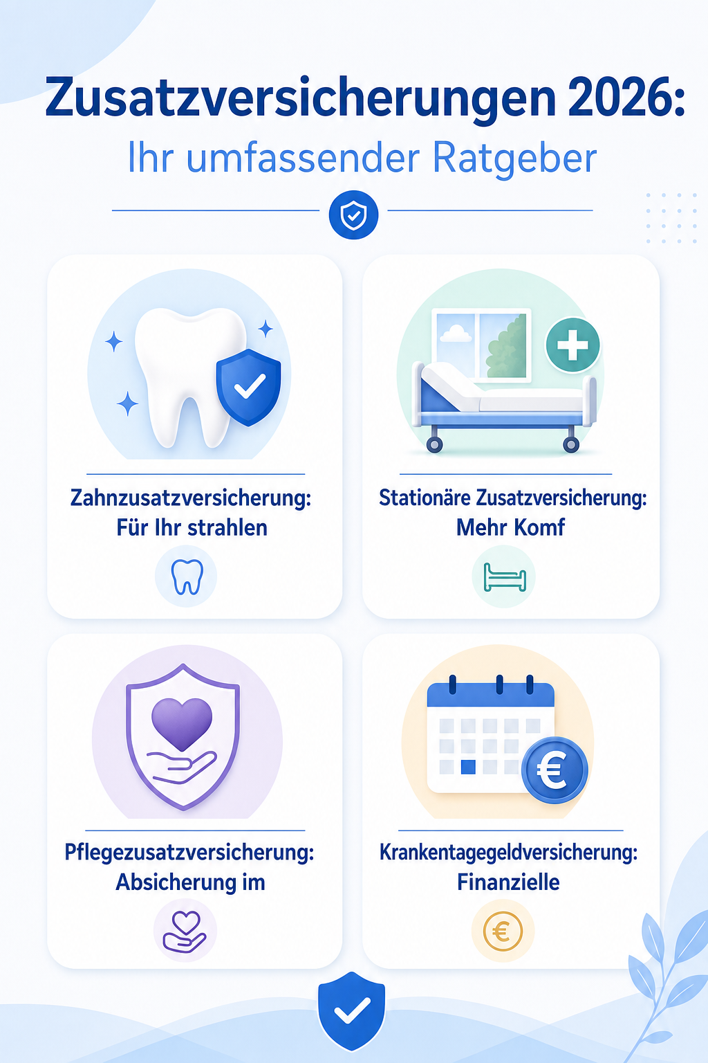 Infografik: Zusatzversicherungen 2026: Ihr umfassender Ratgeber