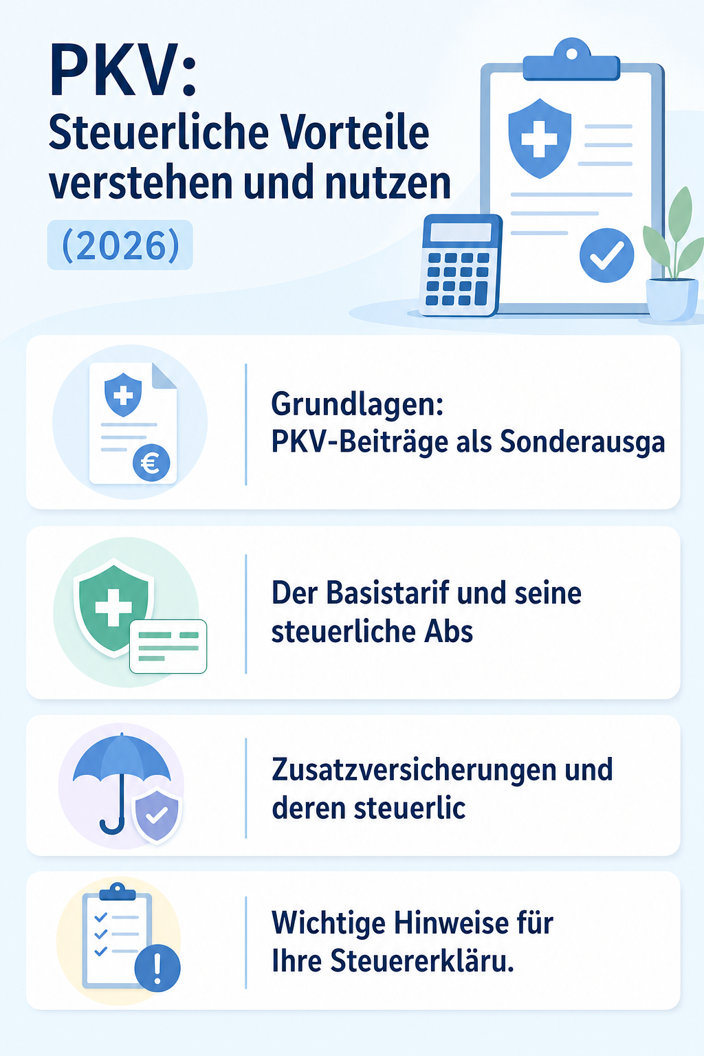 Infografik: PKV: Steuerliche Vorteile verstehen und nutzen (2026)