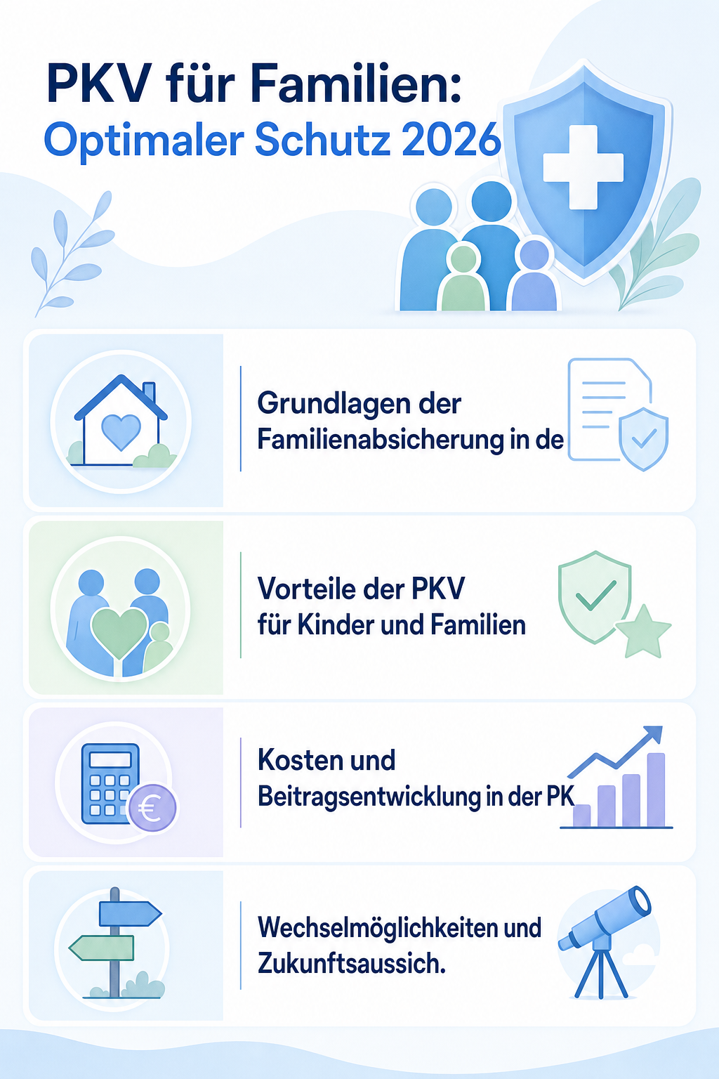 Infografik: PKV für Familien: Optimaler Schutz 2026