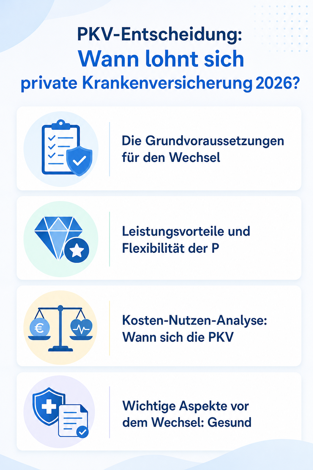 Infografik: PKV-Entscheidung: Wann lohnt sich private Krankenversicherung 2026?