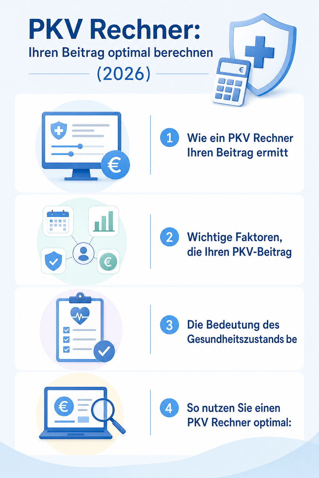 Infografik: PKV Rechner: Ihren Beitrag optimal berechnen (2026)