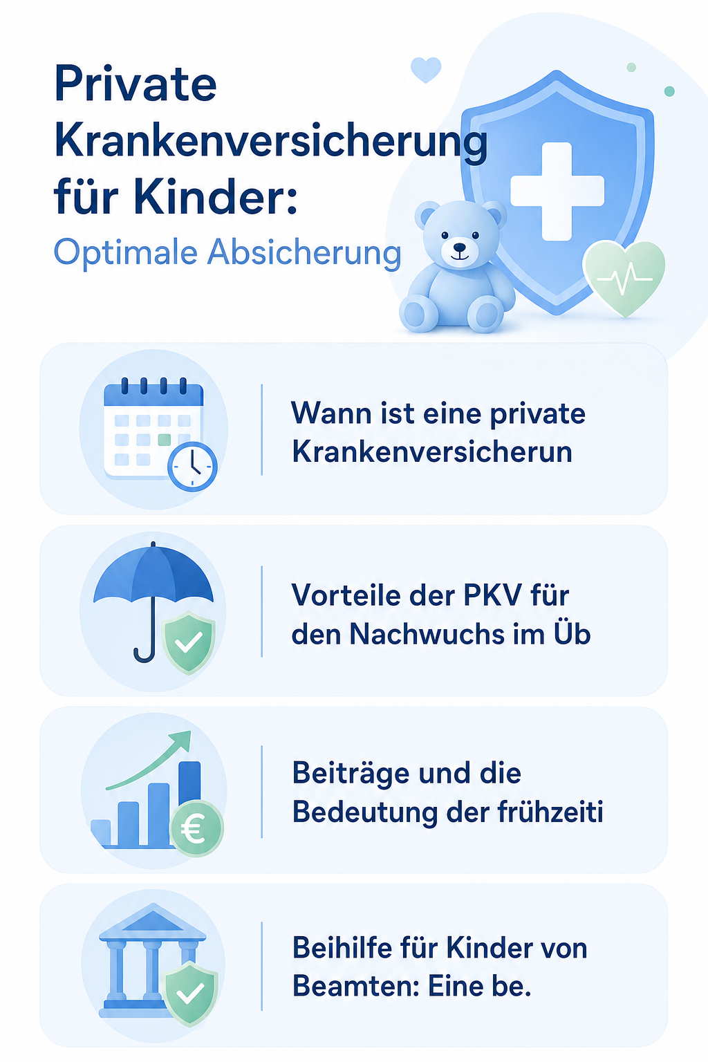 Infografik: Private Krankenversicherung für Kinder: Optimale Absicherung