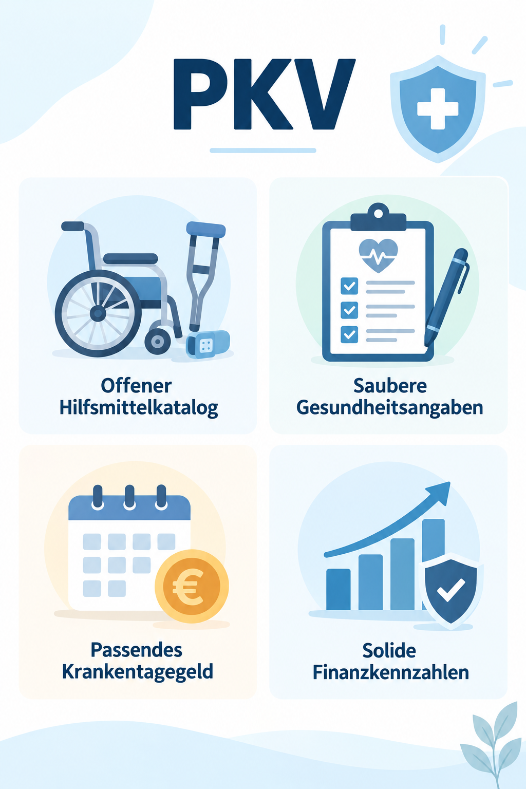 Infografik: PKV: Was ist wichtig? Kriterien für Ihre Wahl