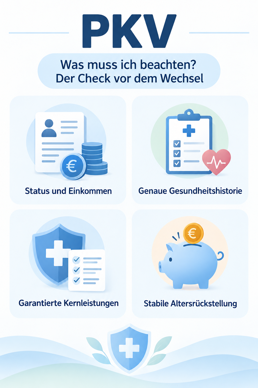 Infografik: PKV: Was muss ich beachten? Der Check vor dem Wechsel