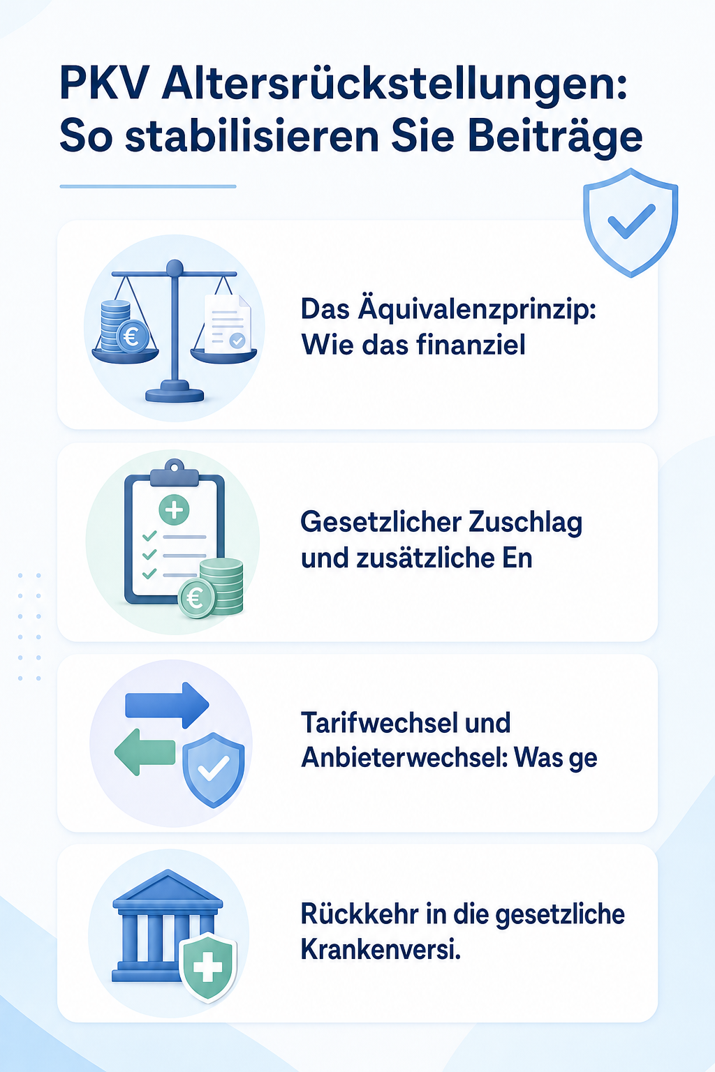 Infografik: PKV Altersrückstellungen: So stabilisieren Sie Beiträge