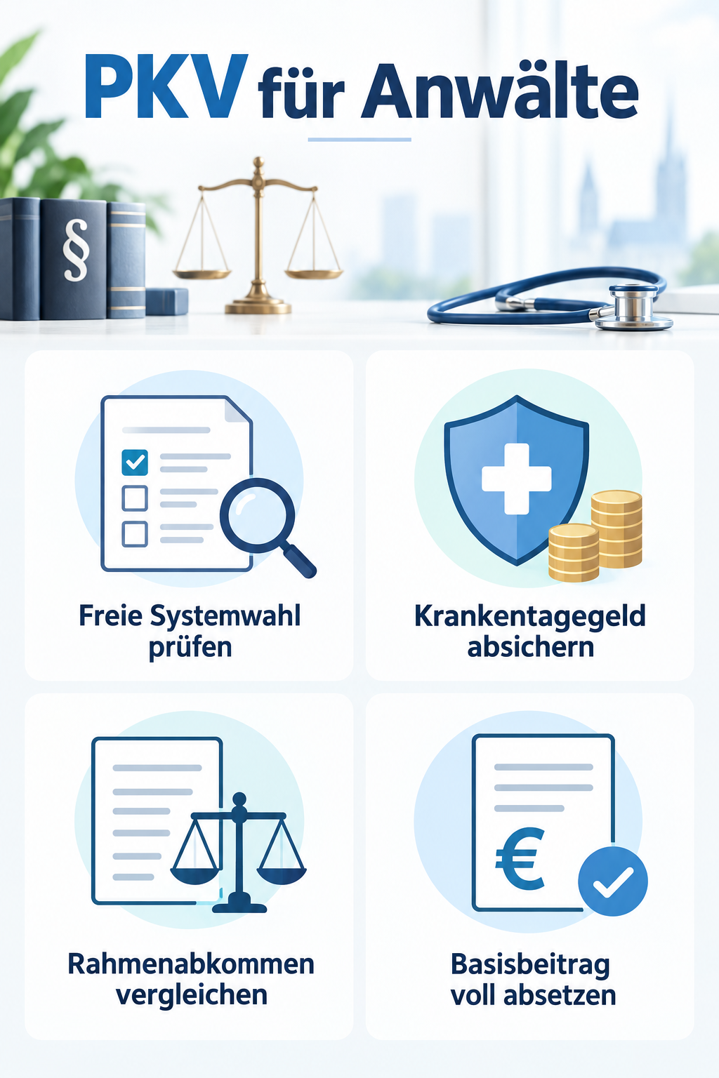 Infografik: PKV für Anwälte: Maßgeschneiderte Tarife clever wählen
