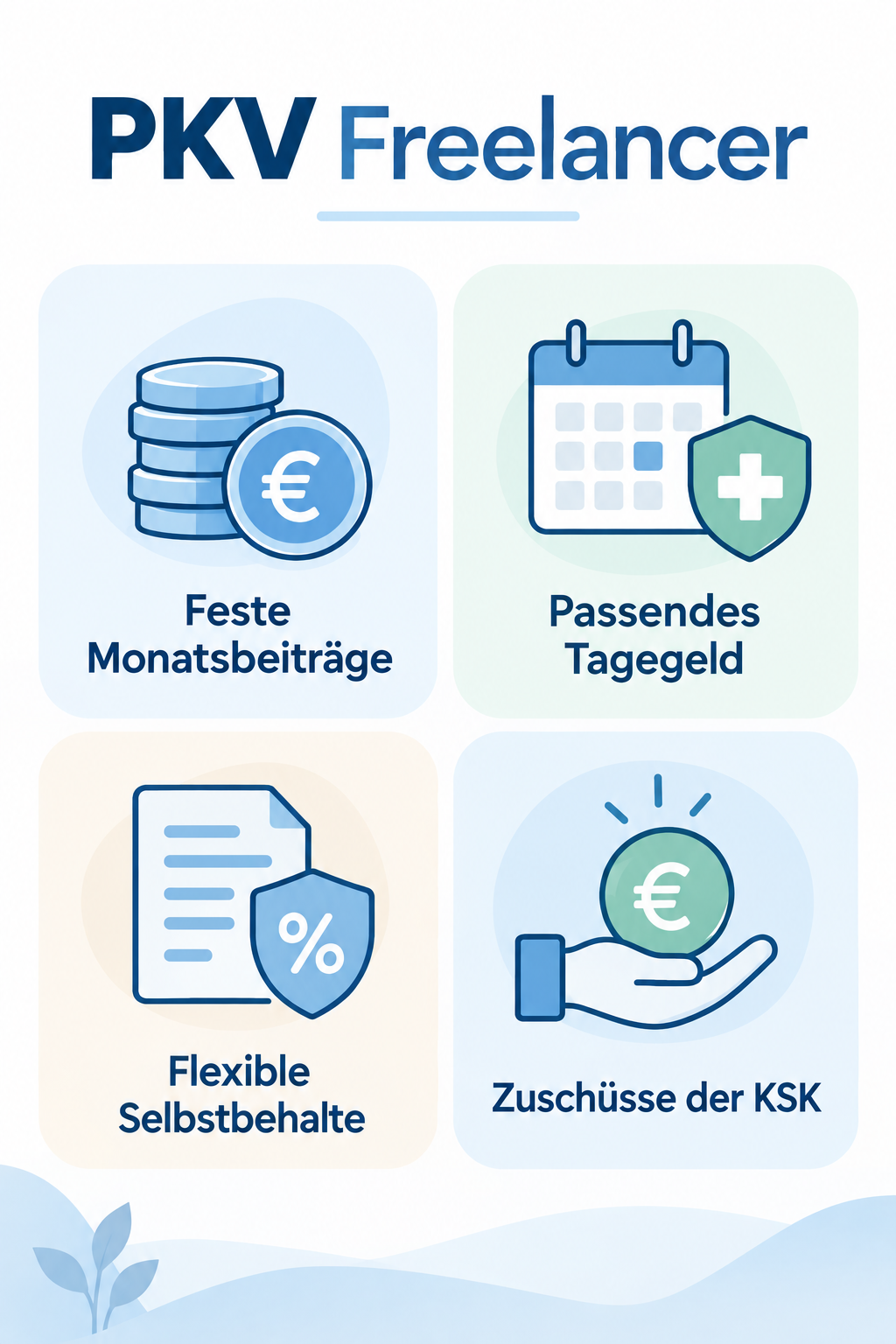 Infografik: PKV Freelancer: Leitfaden zur optimalen Absicherung
