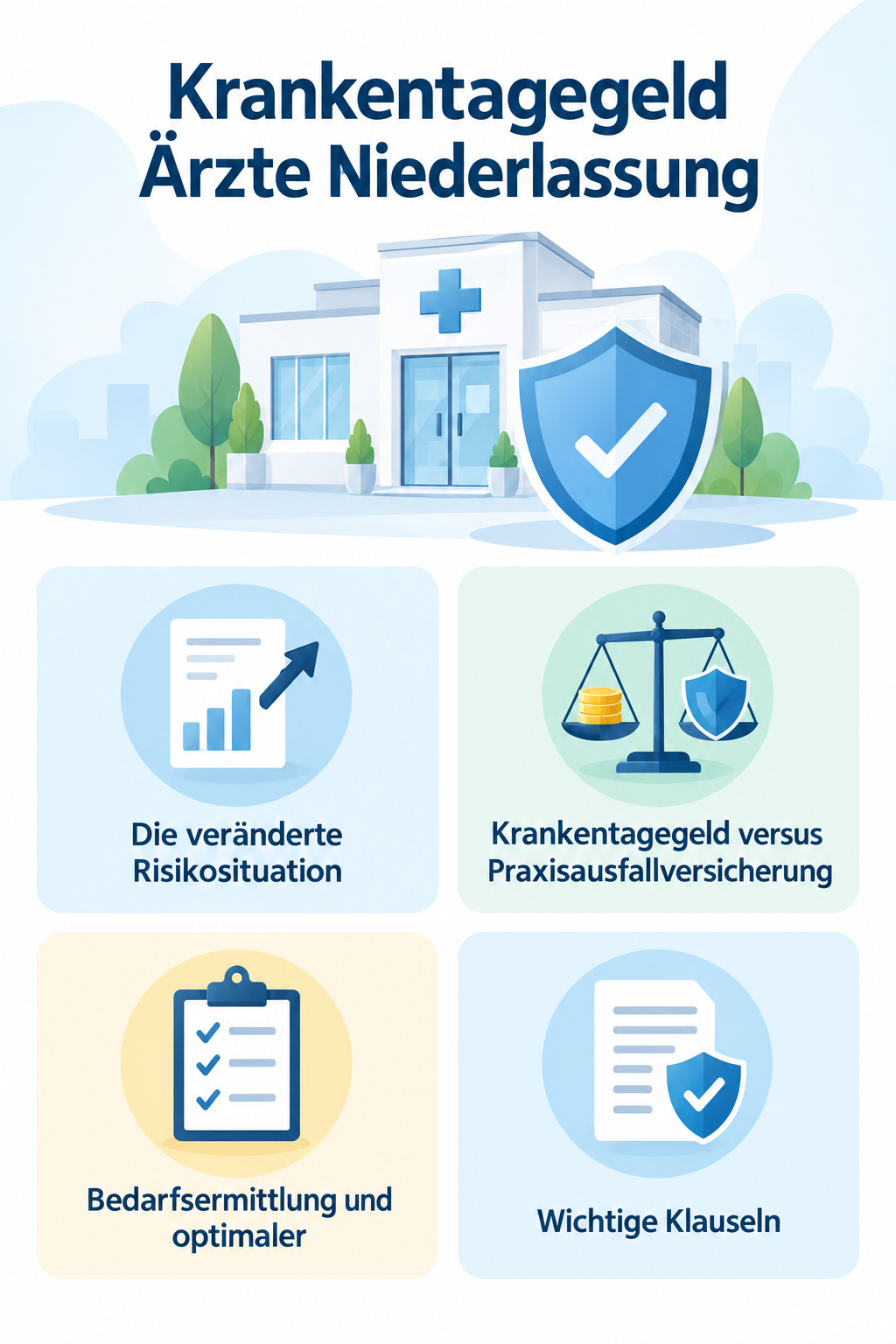 Infografik: Krankentagegeld Ärzte Niederlassung: Praxis richtig schützen